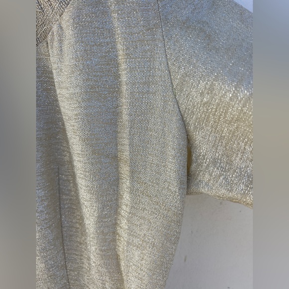 60s Metallic Threaded Faux Button Mini Dress - Picture 15 of 17